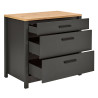 Kitchenette 230 cm contemporaine chêne/anthracite Mylena