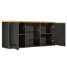 Kitchenette 230 cm contemporaine chêne/anthracite Mylena