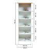 Cuisine complète contemporaine 370 cm blanc/chêne Mylena