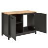 Cuisine complète contemporaine 370 cm chêne/anthracite Mylena