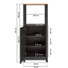 Cuisine complète contemporaine 370 cm chêne/anthracite Mylena