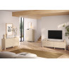 Meuble TV moderne 202 cm coloris crème Adriatic