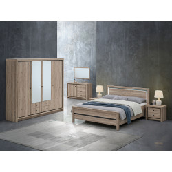 Chambre adulte complète contemporaine chêne summer Eluard