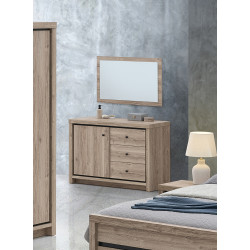 Miroir contemporaine chêne summer Eluard