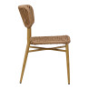 Chaise de restaurant d'extérieur empilable en tressage cordé Davida