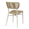 Chaise de restaurant d'extérieur empilable en tressage cordé Davida