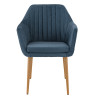 Fauteuil de restaurant en velours Erika (lot de 2)