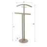 Valet de nuit industriel en métal beige Luna