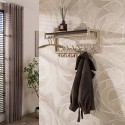 Pat&egrave;re murale industrielle 85 cm en m&eacute;tal beige Teresa