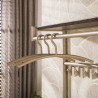Patère murale industrielle H 86 cm en métal beige Teresa