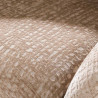 Fauteuil moderne en tissu Monti sable/brun Rudy