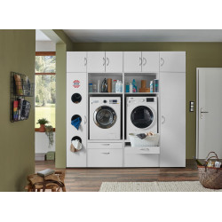Ensemble de buanderie 230 cm contemporain blanc Jesy