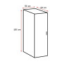 Ensemble de buanderie 230 cm contemporain blanc Jesy