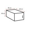 Ensemble de buanderie 230 cm contemporain blanc Jesy