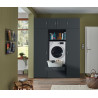 Ensemble de buanderie contemporain 6 élements graphite Jesy