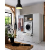 Armoire buanderie blanche 1 porte profondeur 69 cm Jesy
