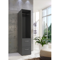 Armoire penderie de buanderie graphite profondeur 69 cm Jesy
