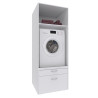 Meuble pour machine à laver contemporain blanc Jesy