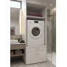 Meuble pour machine à laver contemporain blanc Jesy