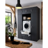 Surmeuble 2 portes graphite profondeur 69 cm Jesy