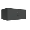 Surmeuble 2 portes graphite profondeur 69 cm Jesy