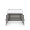 Meuble support machine à laver blanc profondeur 69 cm Jesy