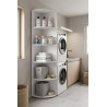 Etagère d'angle moderne blanche Jesy