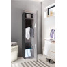 Armoire à linge graphite 2 paniers profondeur 40 cm Jesy