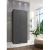 Armoire buanderie graphite 6 tablettes profondeur 40 cm Jesy