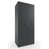 Armoire buanderie graphite 5 étagères profondeur 40 cm Jesy