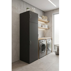Surmeuble 1 porte graphite profondeur 40 cm Jesy