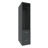 Armoire penderie de buanderie graphite profondeur 40 cm Jesy