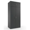 Surmeuble 2 portes graphite profondeur 40 cm Jesy