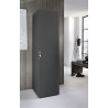 Armoire 1 porte à cadenas graphite profondeur 54 cm Jesy
