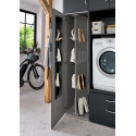 Armoire &agrave; chaussures graphite avec support profondeur 54 cm Jesy