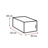 Surmeuble 1 porte graphite profondeur 54 cm Jesy