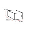 Surmeuble 1 porte graphite profondeur 54 cm Jesy