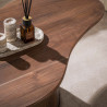 Table basse style nature en acacia massif brun Sandie