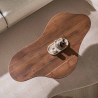 Table basse style nature en acacia massif brun Sandie
