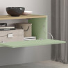 Meuble TV moderne 210 cm vert/chêne chopin Grana