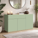 Buffet/bahut moderne 120 cm vert/ch&ecirc;ne chopin Grana