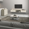 Meuble TV moderne 210 cm cachemire/chêne chopin Grana