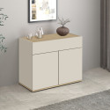 Buffet/bahut moderne 80 cm cachemire/ch&ecirc;ne chopin Grana