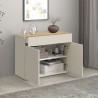 Buffet/bahut moderne 80 cm cachemire/chêne chopin Grana