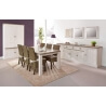 Buffet/bahut contemporain 259 cm chêne beige/mélèze Samos