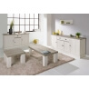 Buffet/bahut contemporain 171 cm chêne beige/mélèze Samos