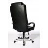 Fauteuil de direction contemporain en PU noir Antibes