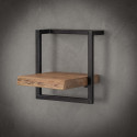 Etag&egrave;re industrielle en acacia massif naturel 30 cm Marjorie