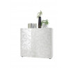 Vaisselier/argentier design laqué blanc sérigraphié Andreasse