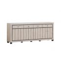 Buffet/bahut contemporain ch&ecirc;ne clair Dorine